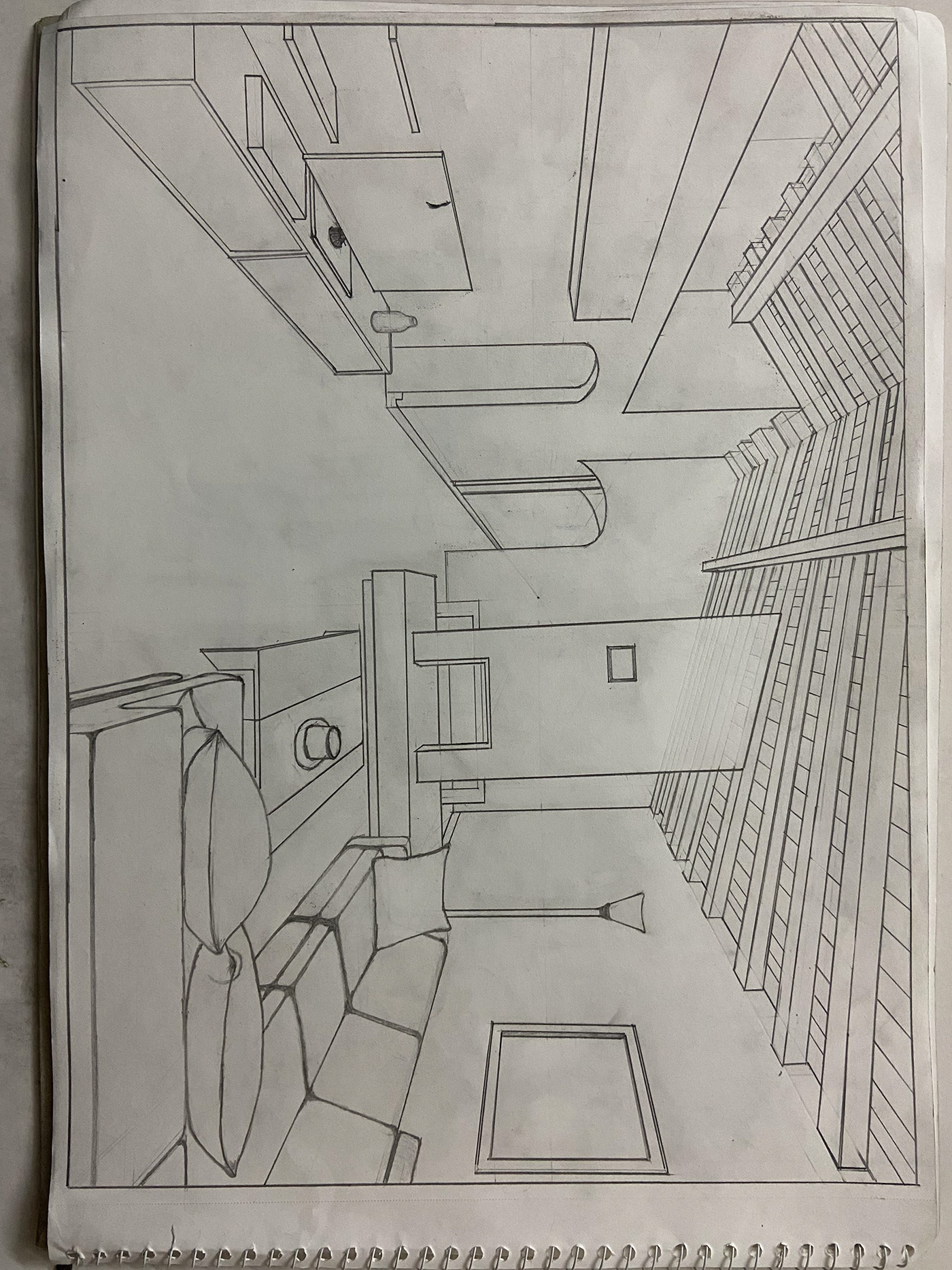 sketching concept art pencil sketching anime Perspective