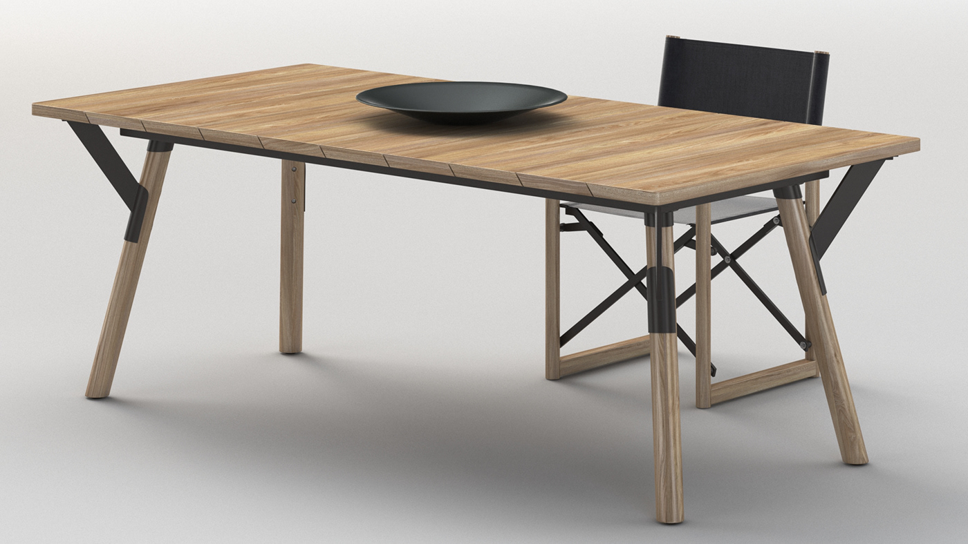 3D 3dmodel Render rendering 3dsmax vray visualization Realism 4dviz Link Wooden Table