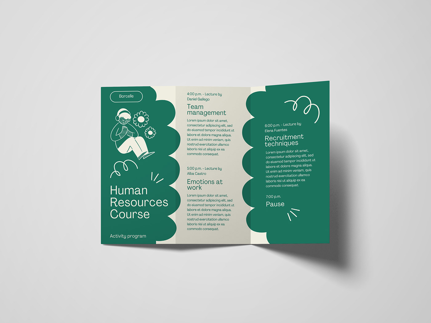 design brochure flyer Graphic Designer Brochure Template