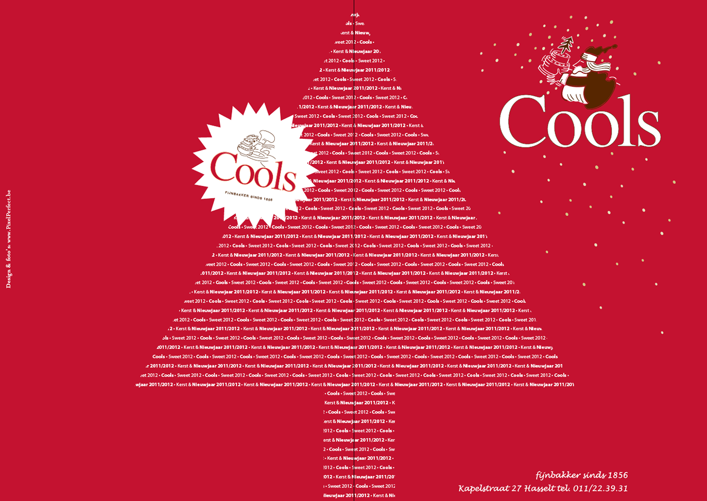 Bookdesign brochure Christmas Cools menukaart Photography 