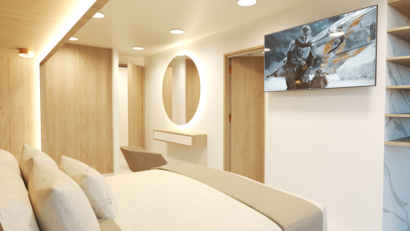 indoor interior design  architecture 3D Render visualization vray 3ds max modern corona