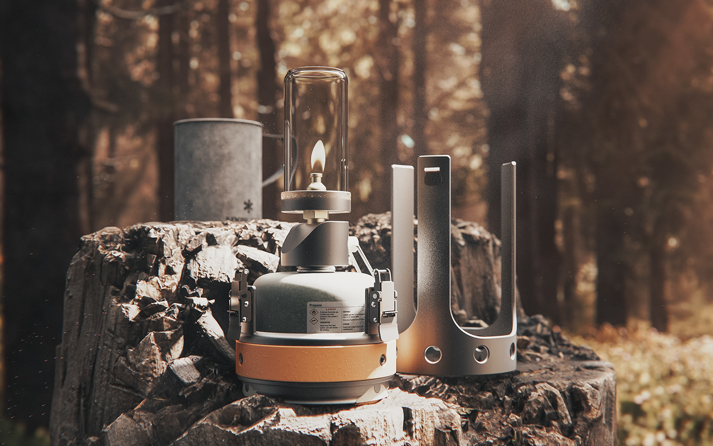 3d modeling camping industrial design  keyshot lantern outdoors product design  Render rendering Renders