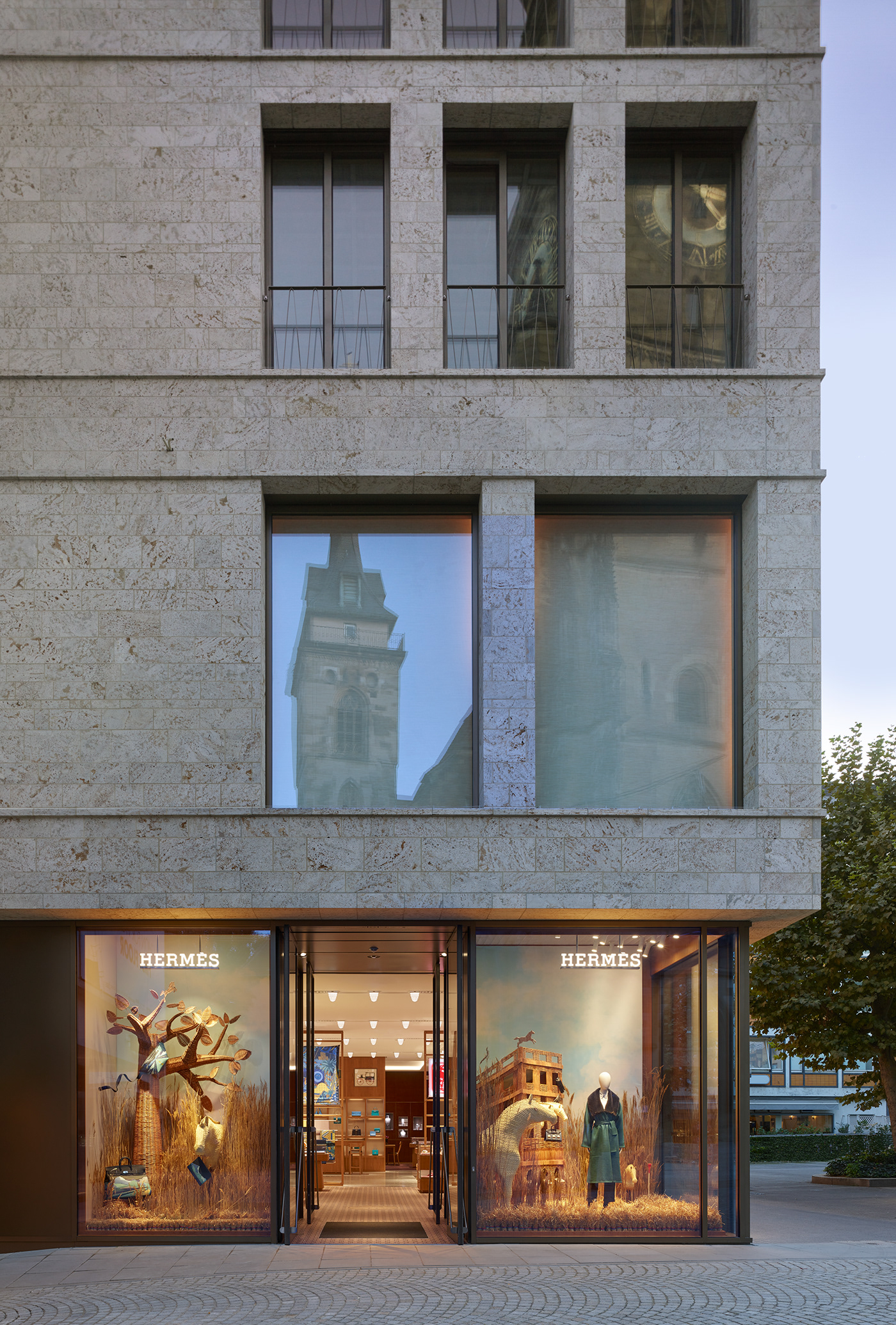 Birkin hermes luxury natural Retail store design Window Display