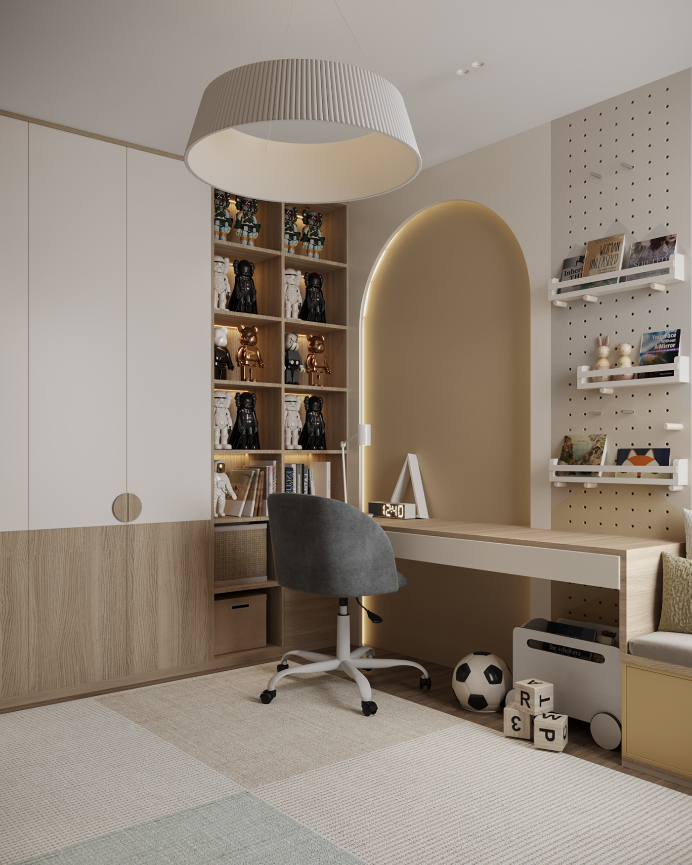 furniture interior design  visualization architecture 3ds max corona modern Render archviz kids