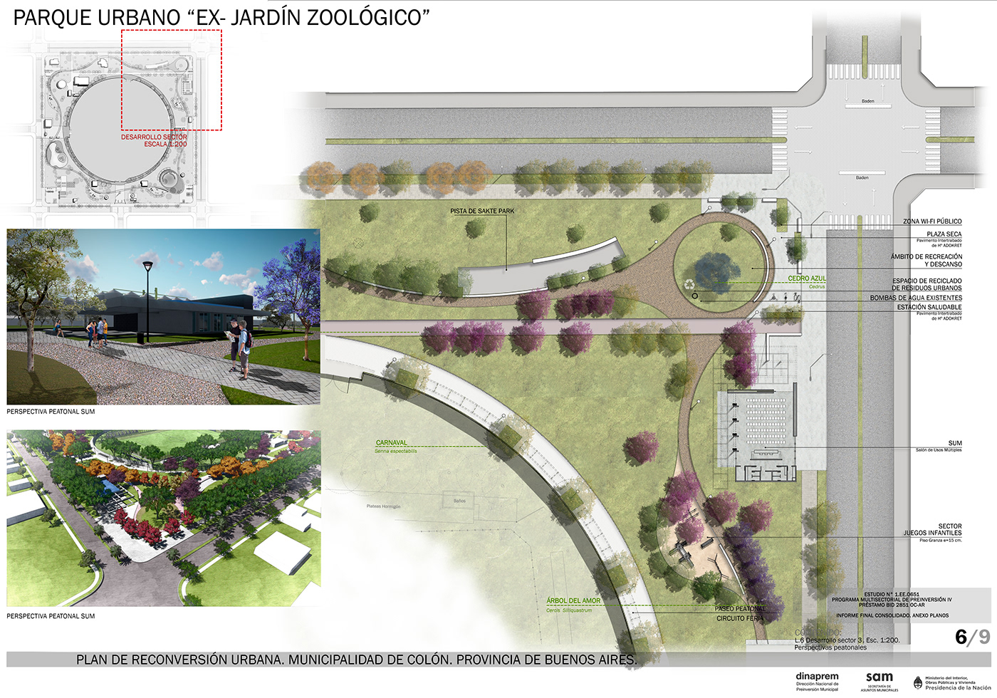 Urban Reconversion Plan of the Ex Zoological Garden in Colón, Buenos Aires ...