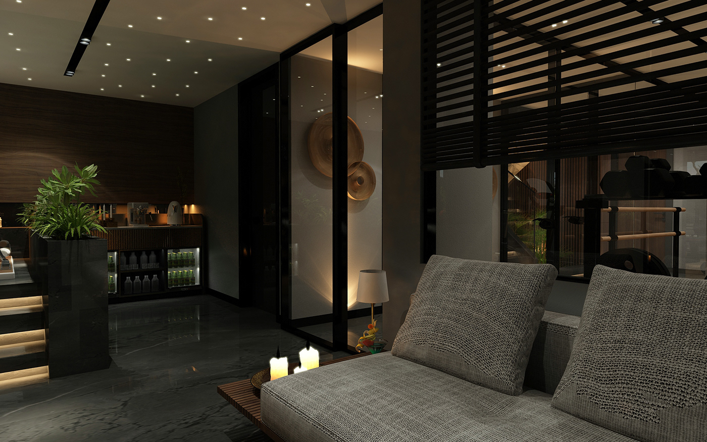 3D 3ds max architecture interior design  modern Render visualization vray