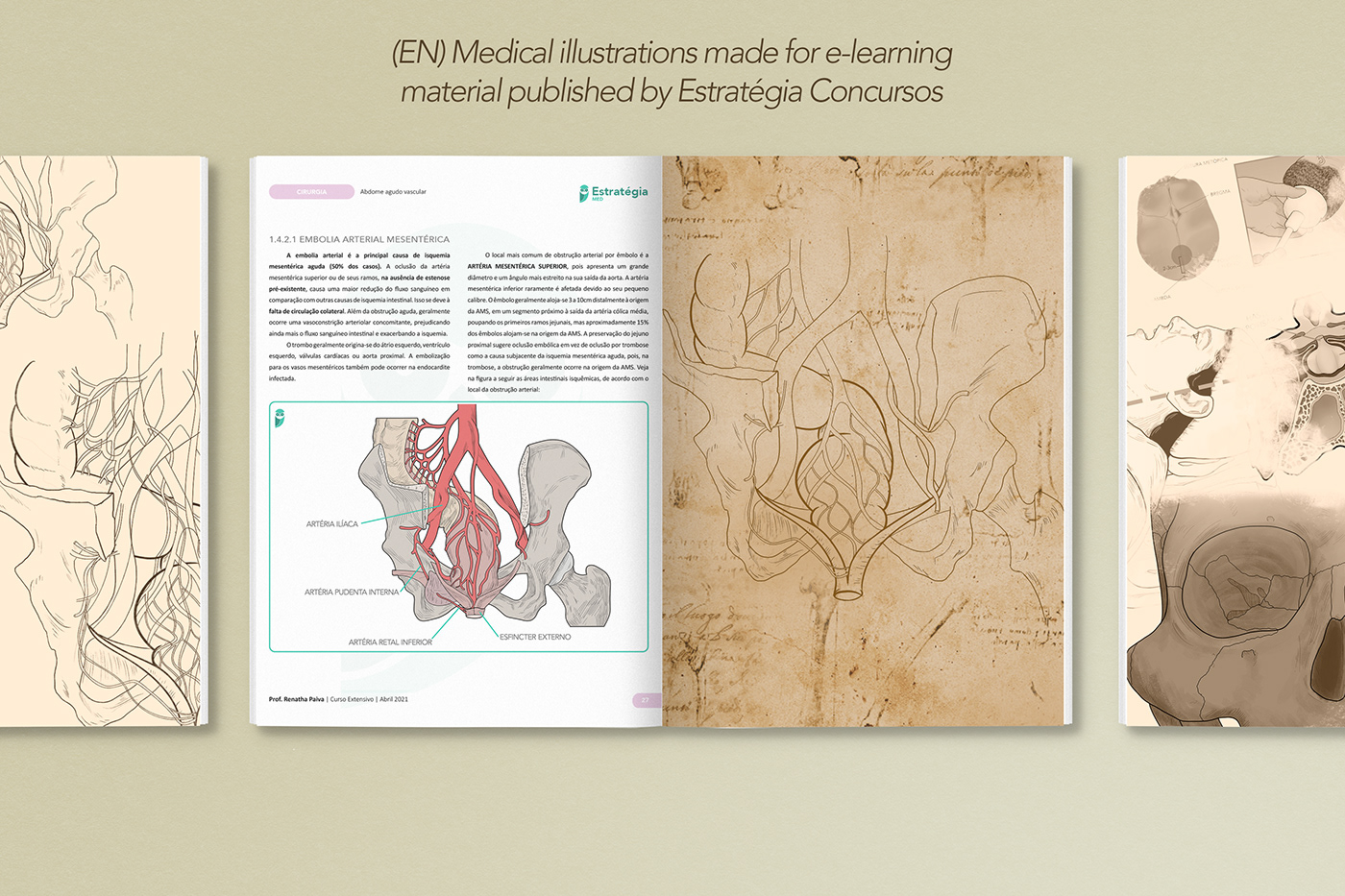 cartoon cartoon character Digital Art  medical medical illustration ilustração médica diagramação ebook didático didático medicina