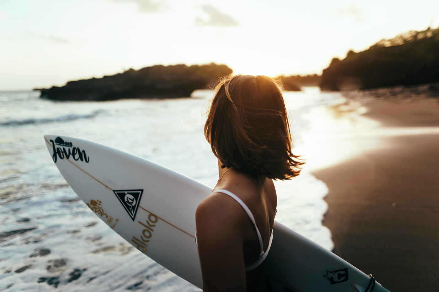 surfing surfmodel surfergirls surfgirl sunset beach bali surfboard surfsession sunsetsurf