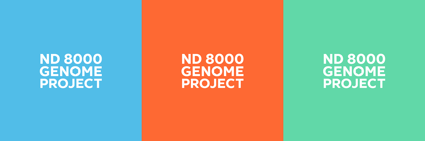 genome Not for profit genetic data Data logo design branding 