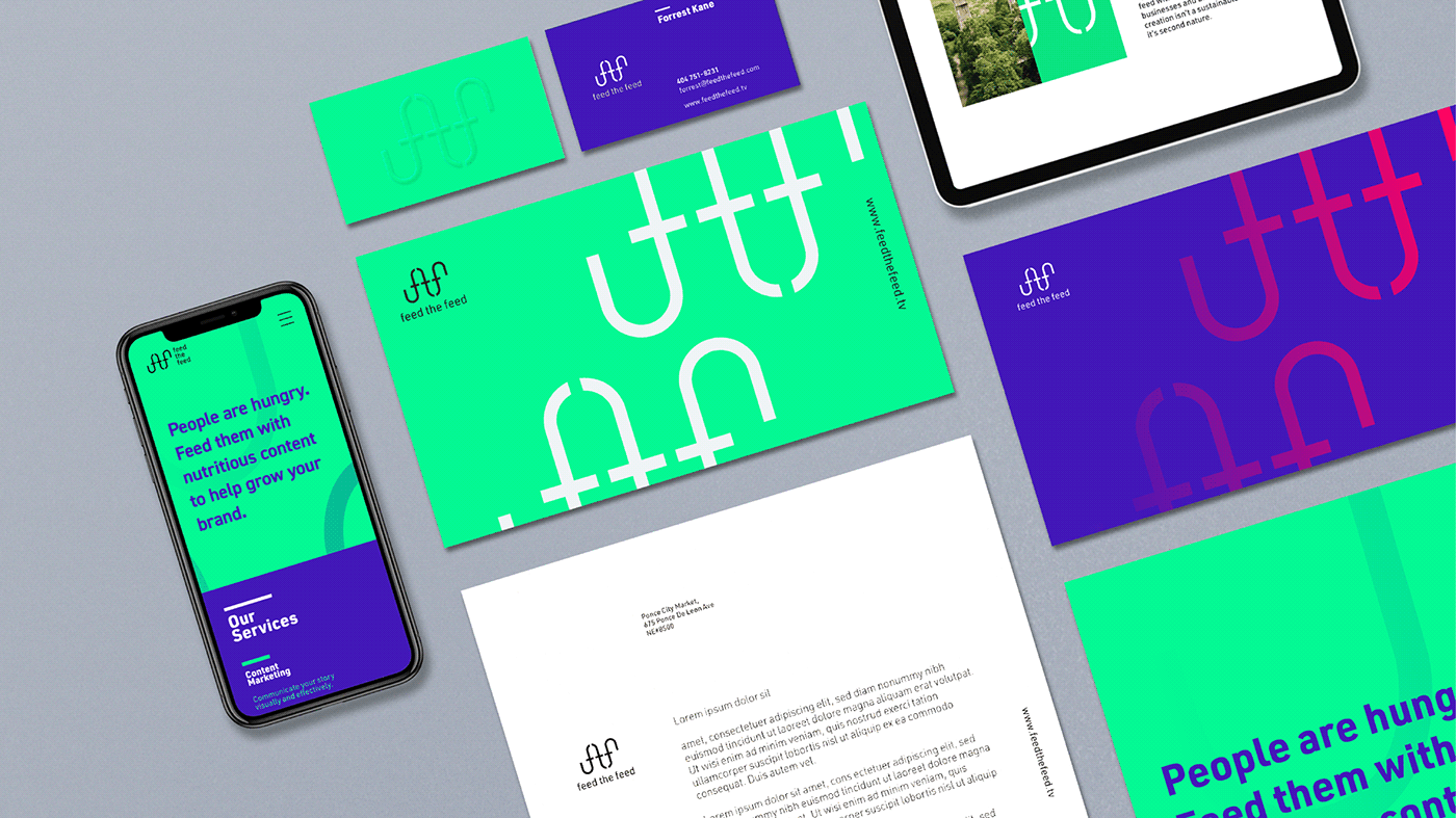 agency branding  color content design feed green marketing   Production purple