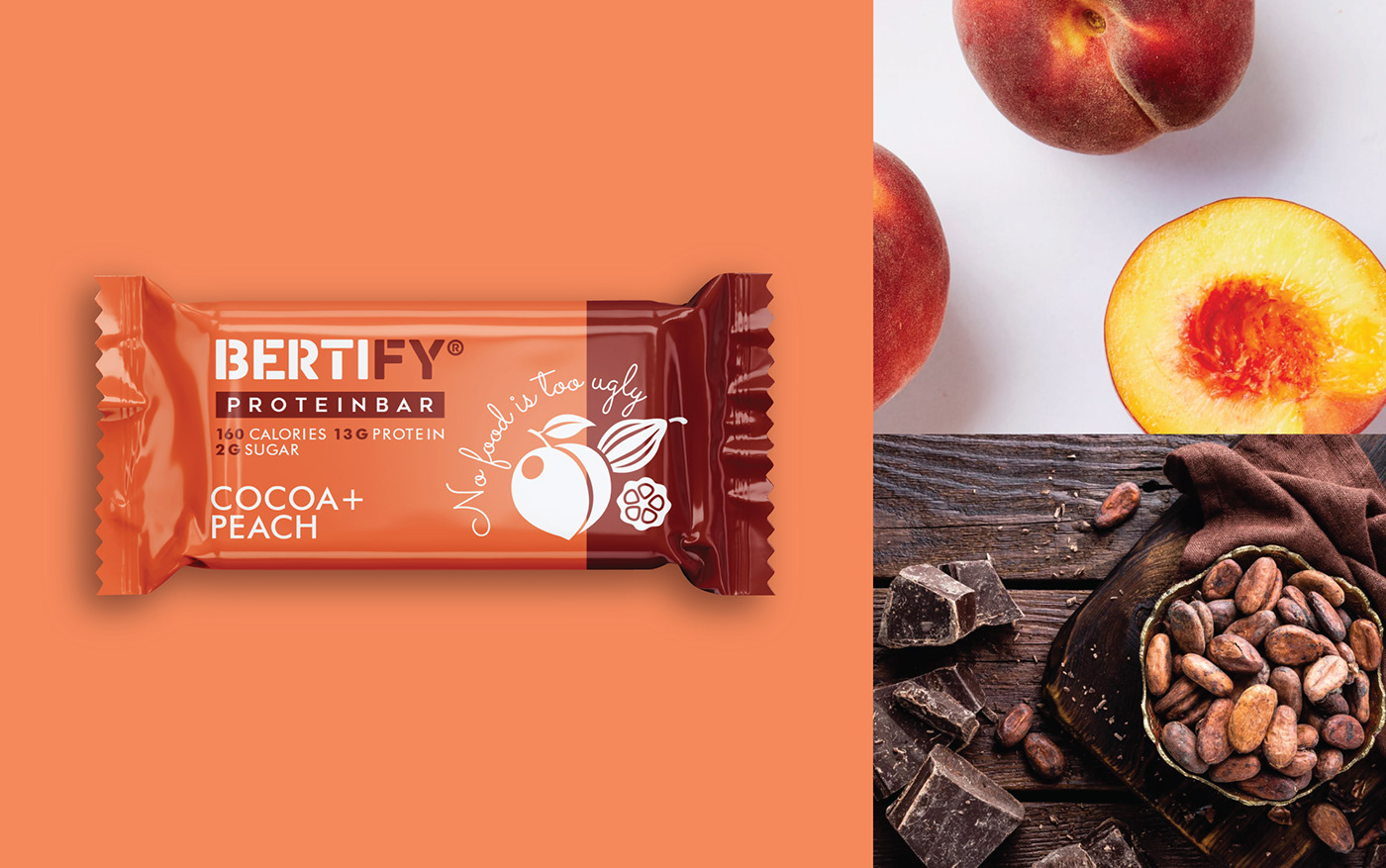 branding  Branding design chocolate Food  food design identity Pack package Packaging protein bar