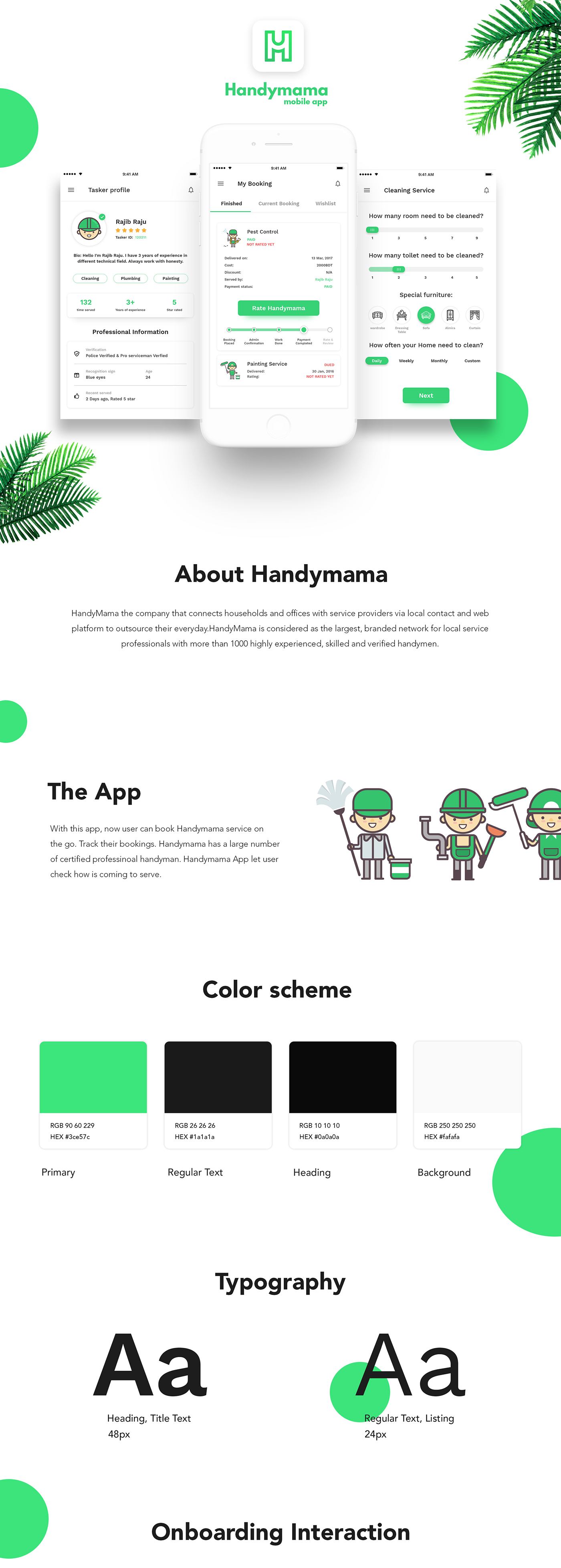 ui design app design product design  handyman app Service App ios Android App Mobile app