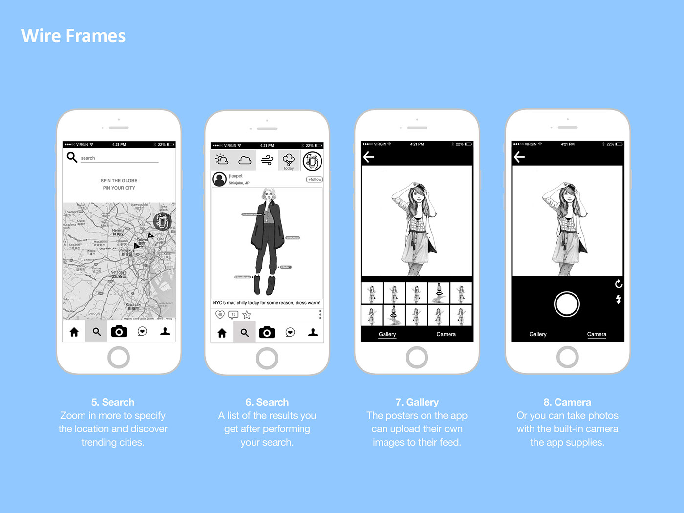fashion app Style app Style styling  clothes inspiration ideas daily weather based user experience user interface