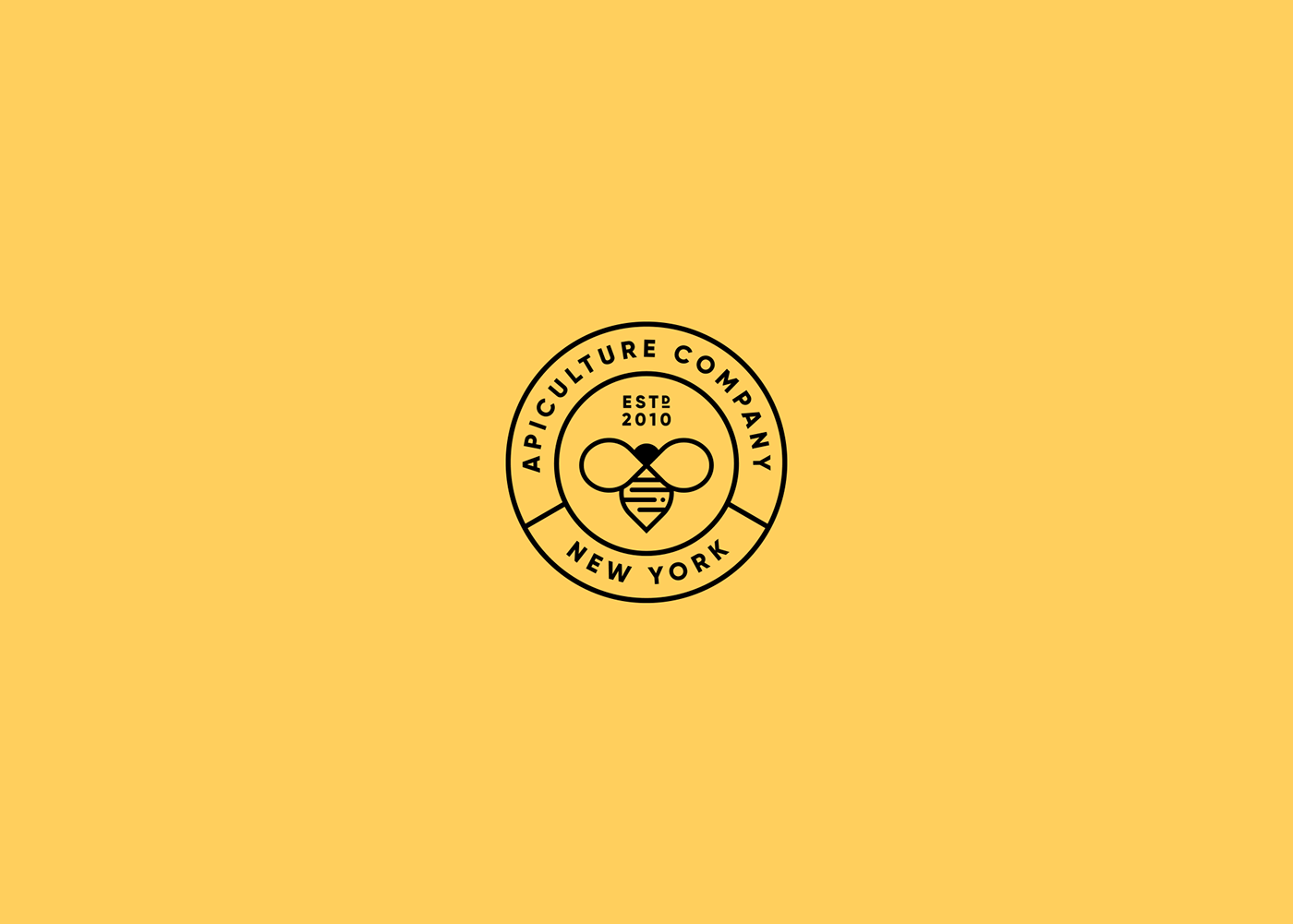 honey bee logo brand apiculture