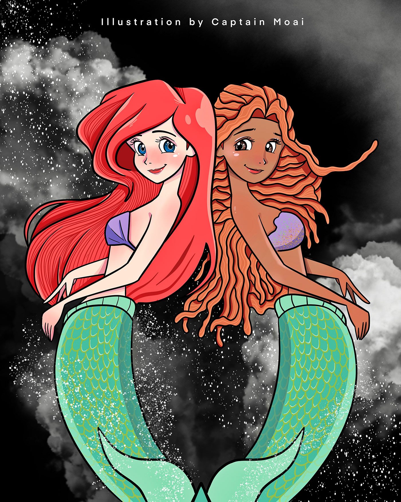 art children digital disney fanart little mermaid mermaid TALES