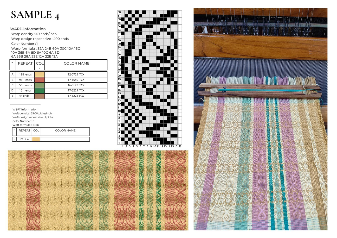 weaving NIFT NIFT PORTFOLIO textile design  Textiles handloom cad Weave Design
