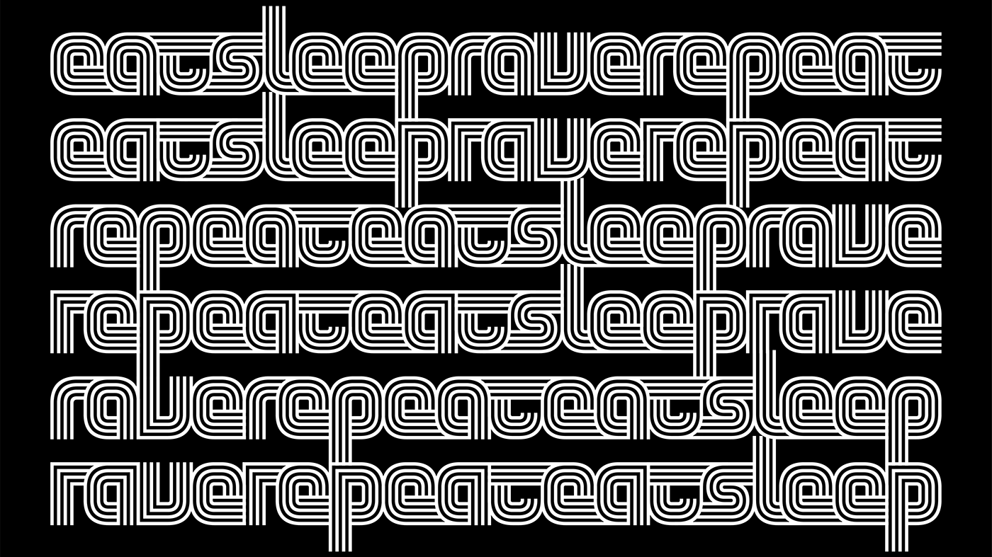 black and white méxico68 op art Patterns psychedelic Variable Font mexico city Retail font stripes type design