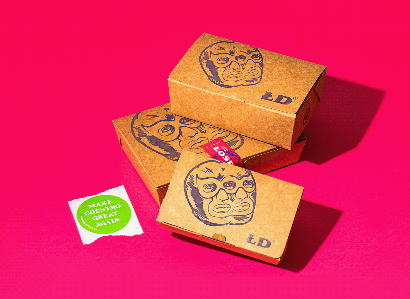 brand identity branding  Food  lucha libre Mexican Food mexico Packaging poster Tacos visual identity