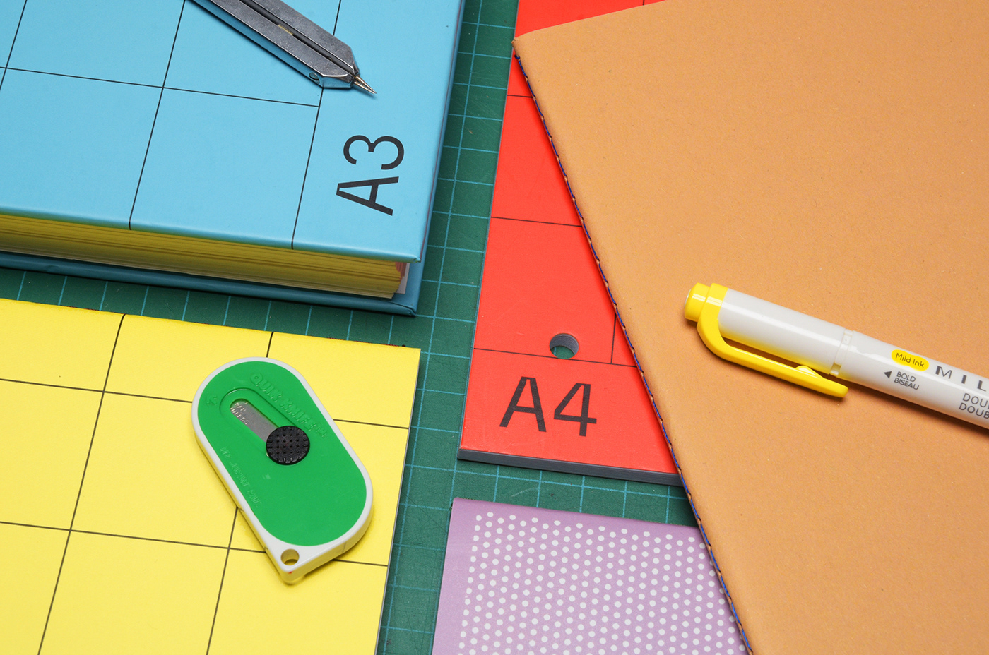 design visual identity adobe illustrator notebooks paper print book typography  