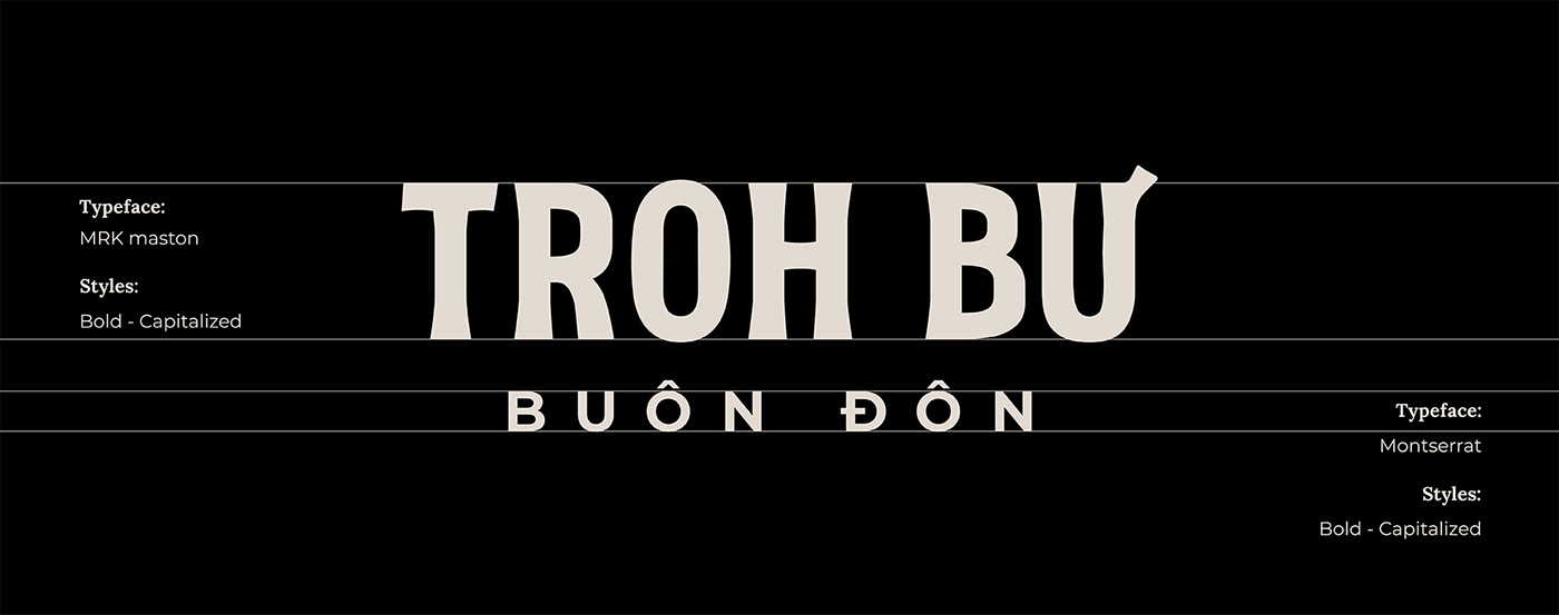 Troh Bu's logo typeface