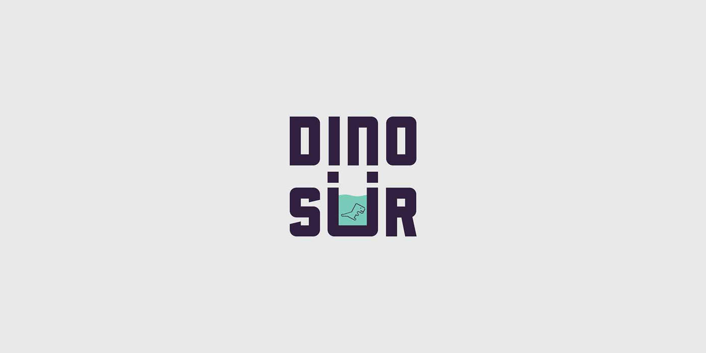 flyer identity logo Dinosaur poster watch watch design Collateral Retro nostalgia