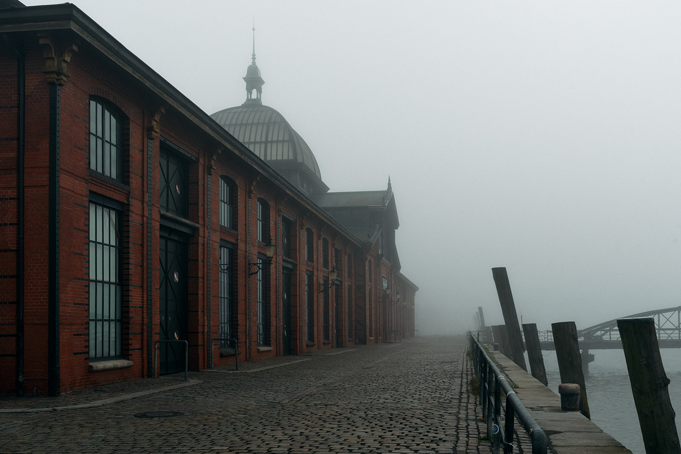 mist Photography  hamburg harbour port ship river altona elbe fog