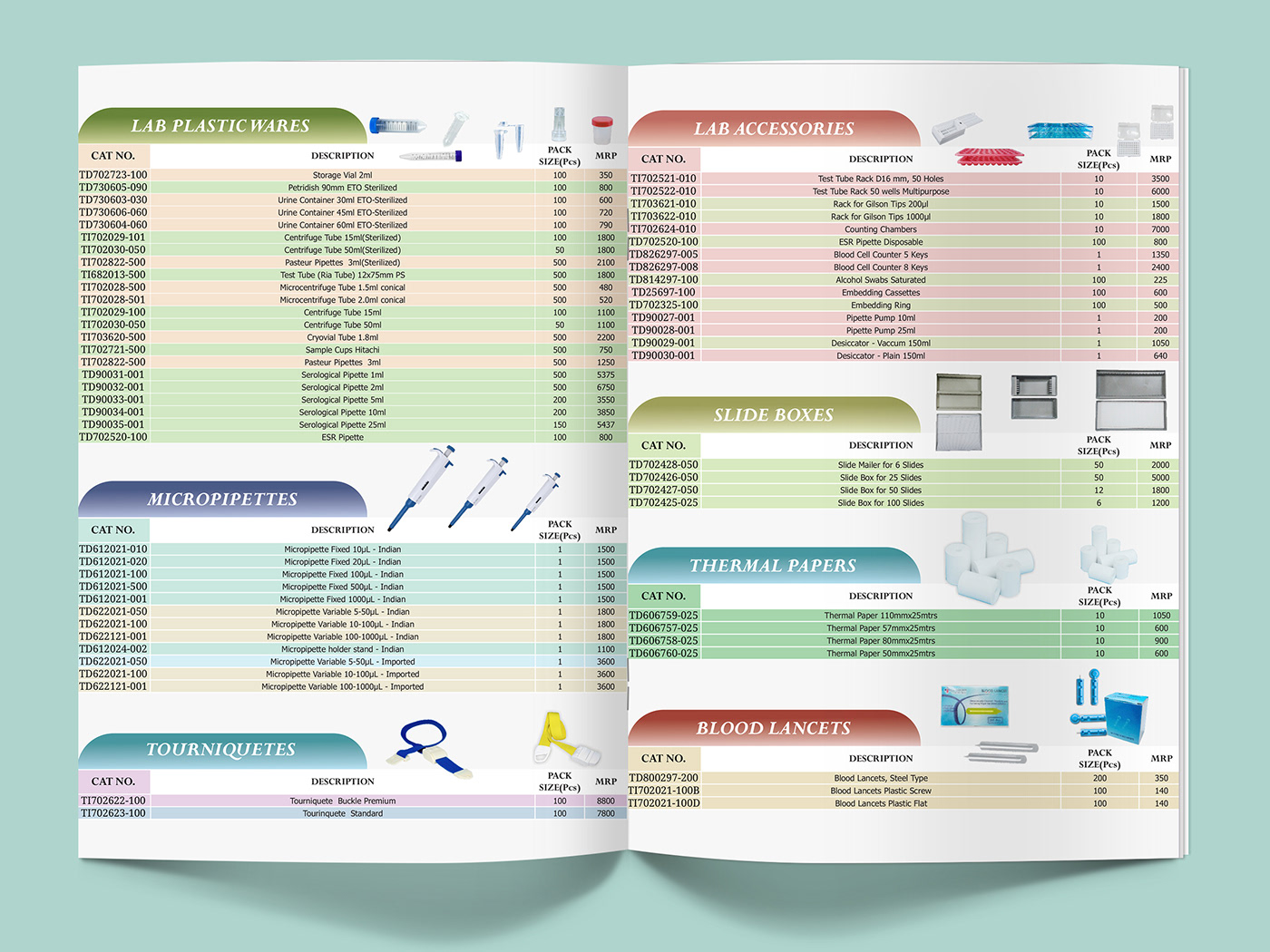 Catalogue design medical design Pharma design font page layout color combination