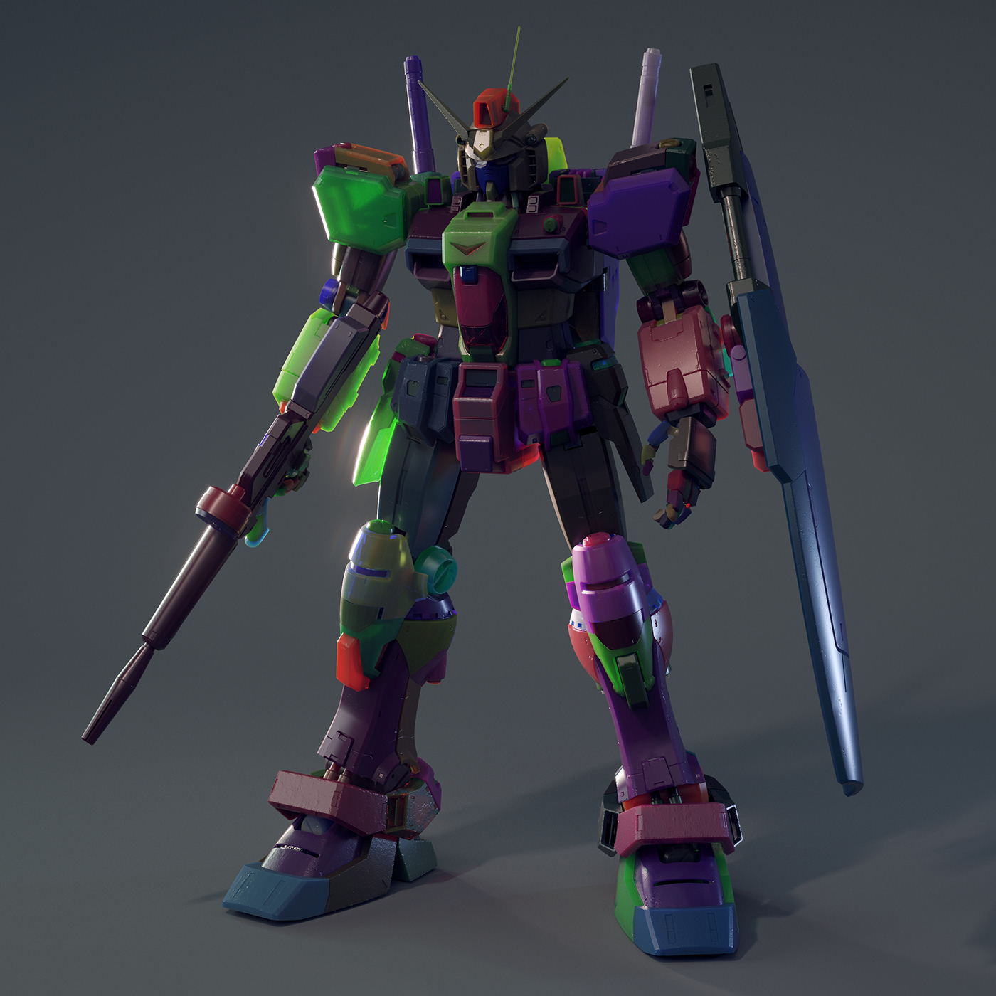 3ds max CGI Gundam h19 mech sidefx vfx vray