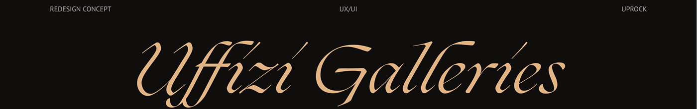 museum Museum Design redesign uffizi gallery UI user interface ux ux/ui Web Design  Webdesign