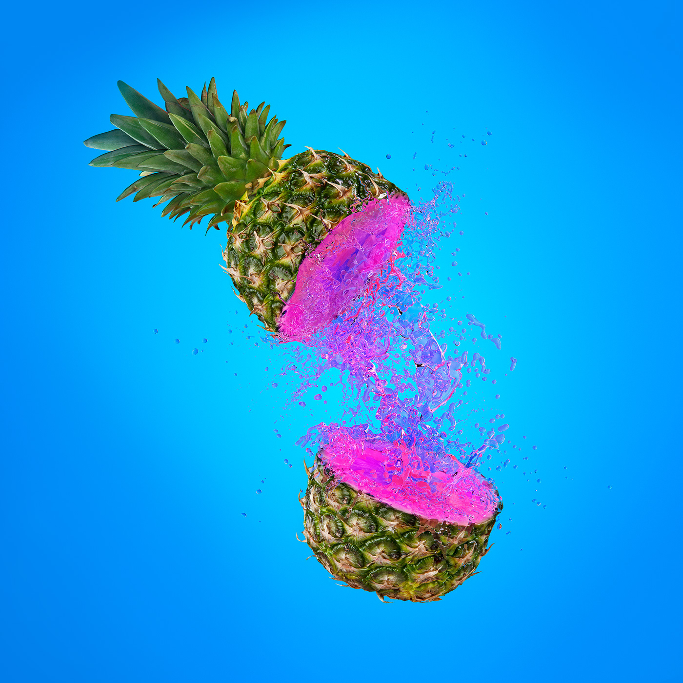 3D CGI colorful colors Fruit Liquid motion splash