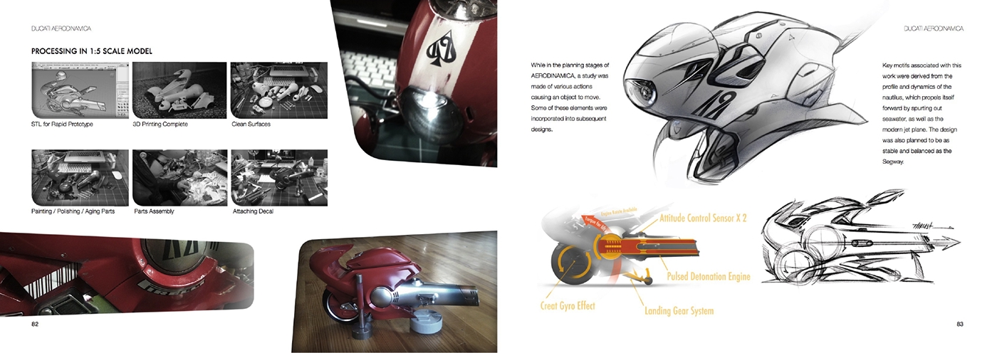Ducati automotive   Vehicle Design car design photoshop sketch Alias 3d print scale model