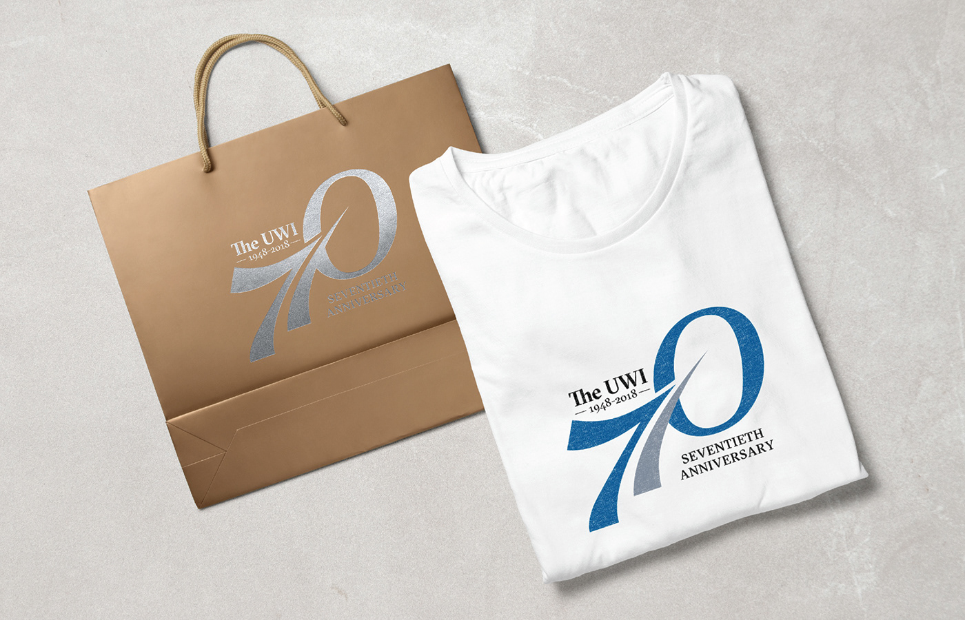 branding  Logo Design anniversary logo UWI Trinidad Caribbean University