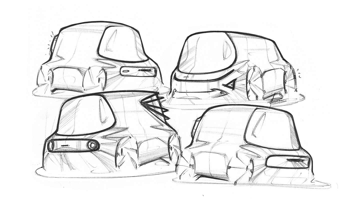 cardesign design vehicledesign transportationdesign concept sketch art ILLUSTRATION  car keicar