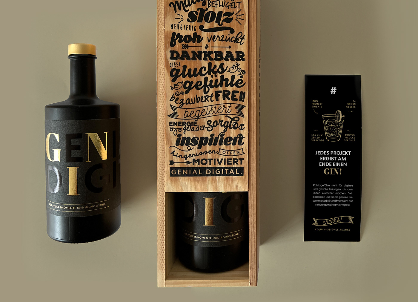 bottle gin Label Packaging product design 