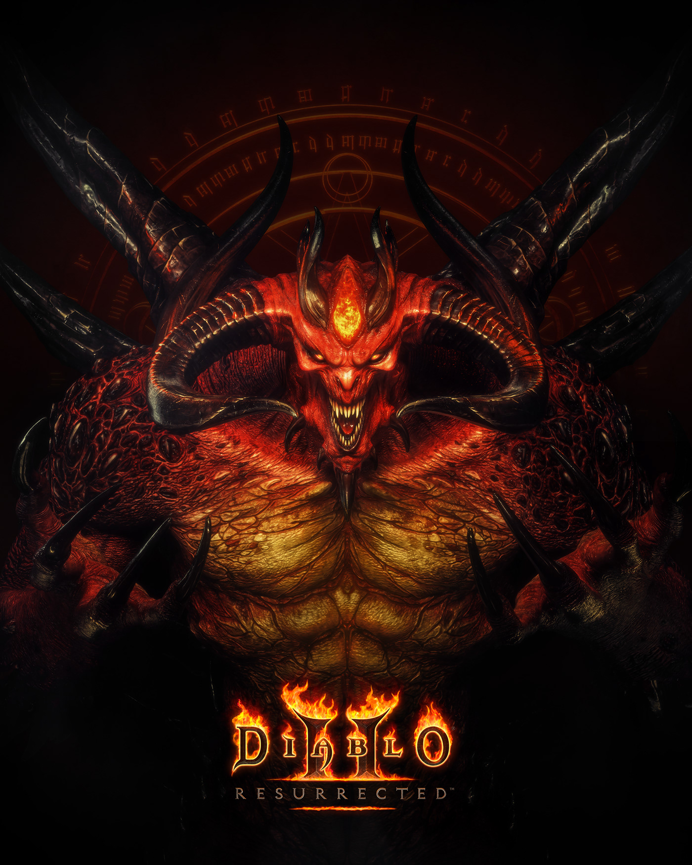 billelis Blizzard diablo diablo2 Digital Art  evil keyart skull videogame