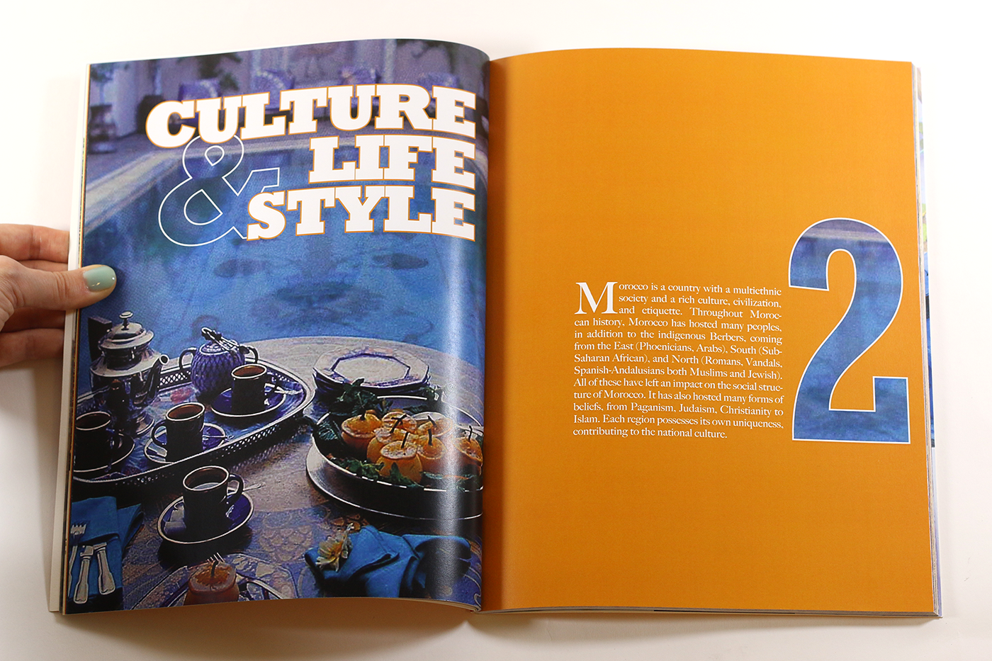print book paperback Morocco Travel lifestyle culture cuisine Guide Layout