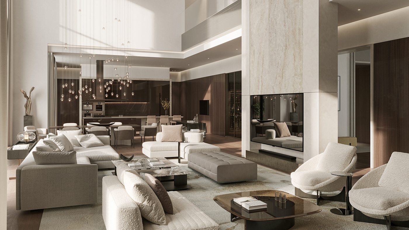 3ds max architecture CGI elegant Interior interior design  luxury modern Render visualization