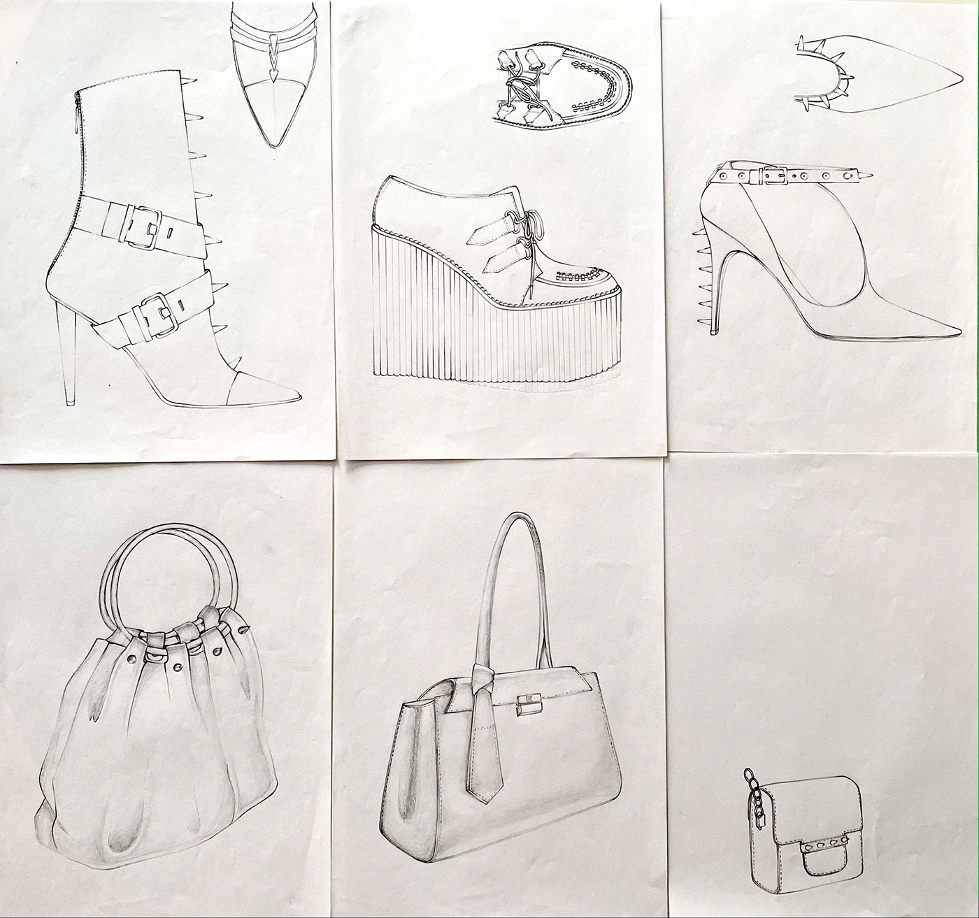 Accessory Drawing  fashiondesign fashiondesigner fashionsketch handdrawing technicaldrawing