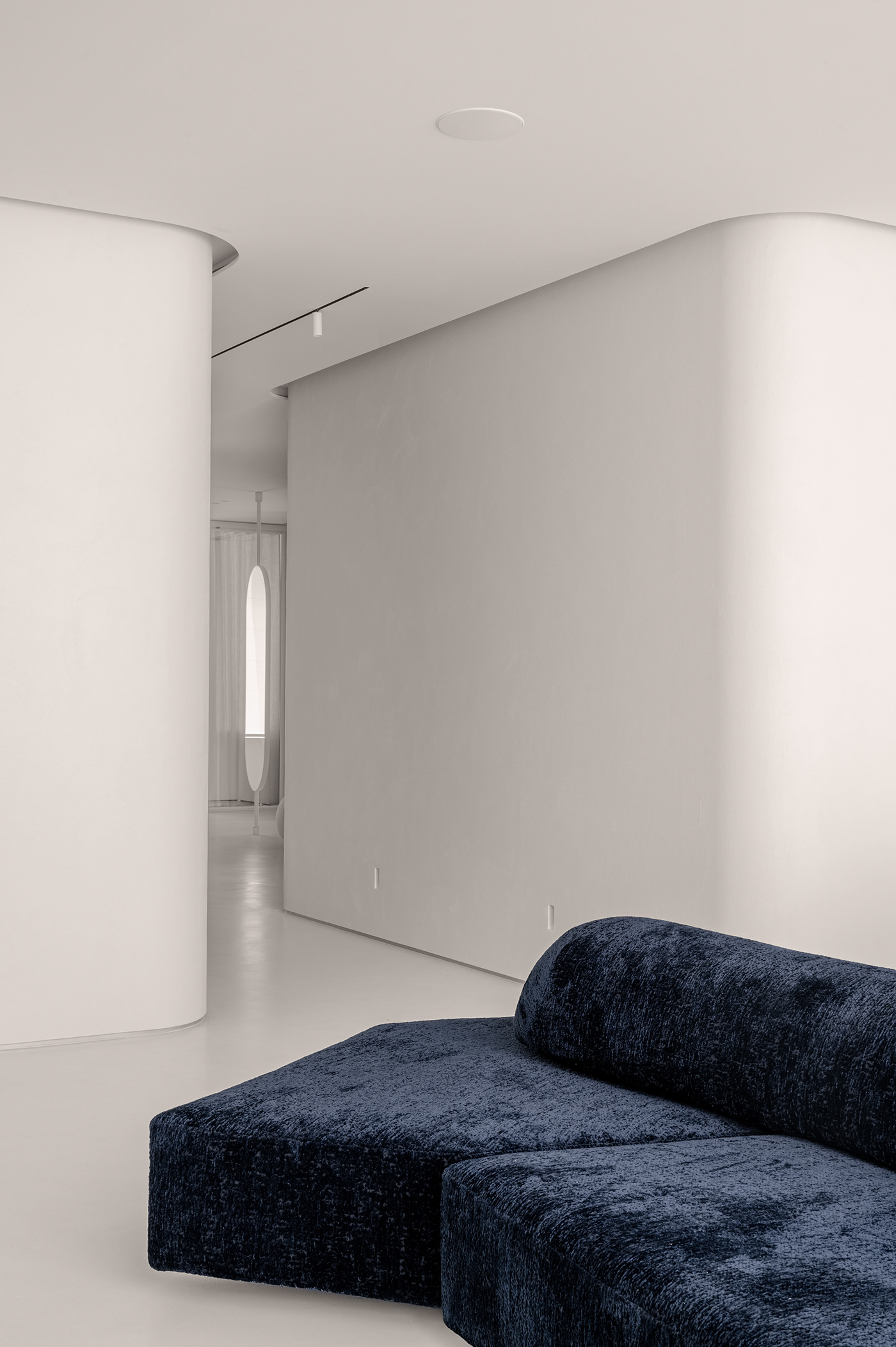 apartment blue calm interiordesign light minimal Minimalism silence ukraine White