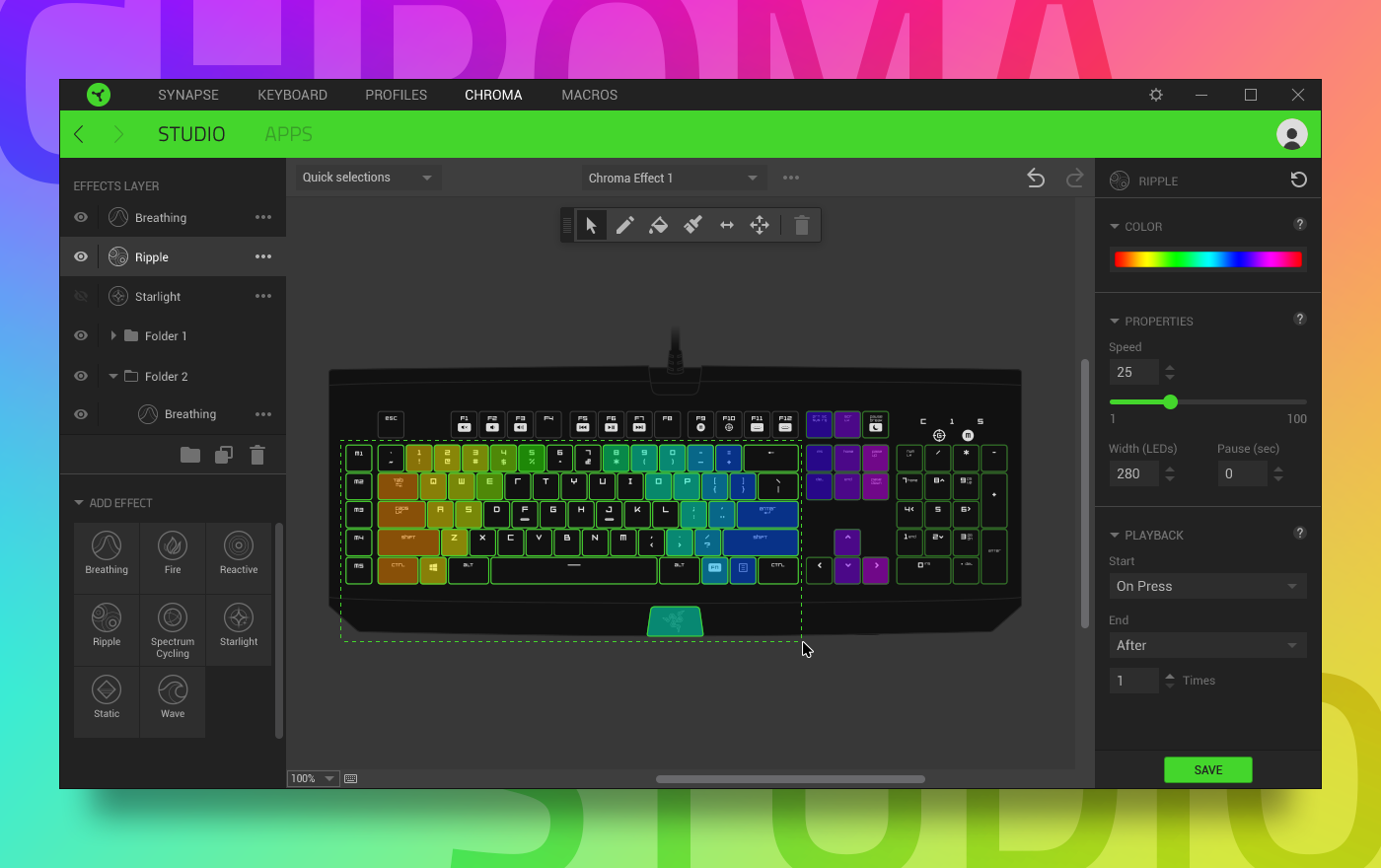 razer synapse peripherals software windows app chroma lighting