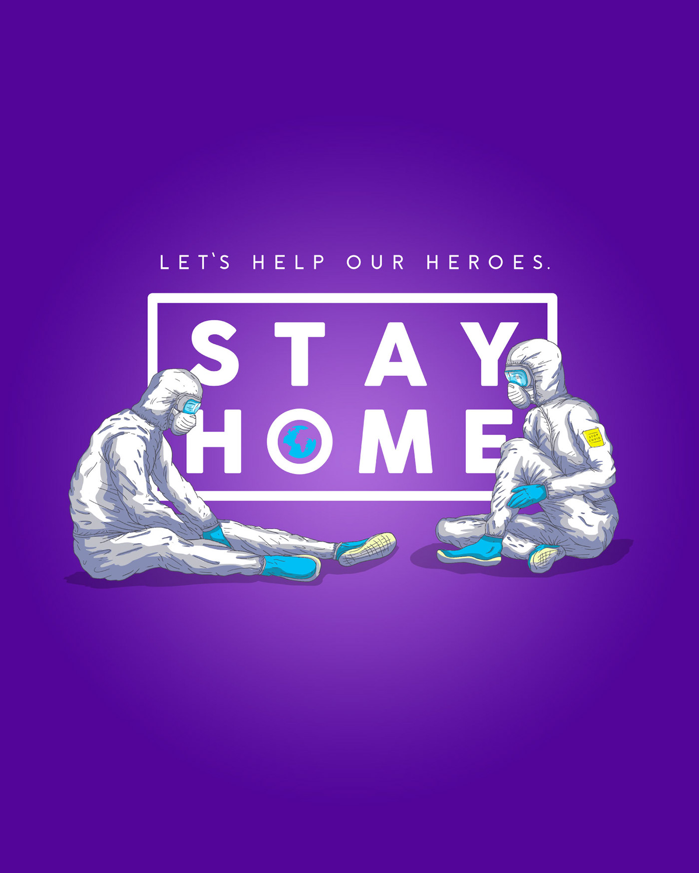 Stay Home Illustration, Design Cup Qualification
