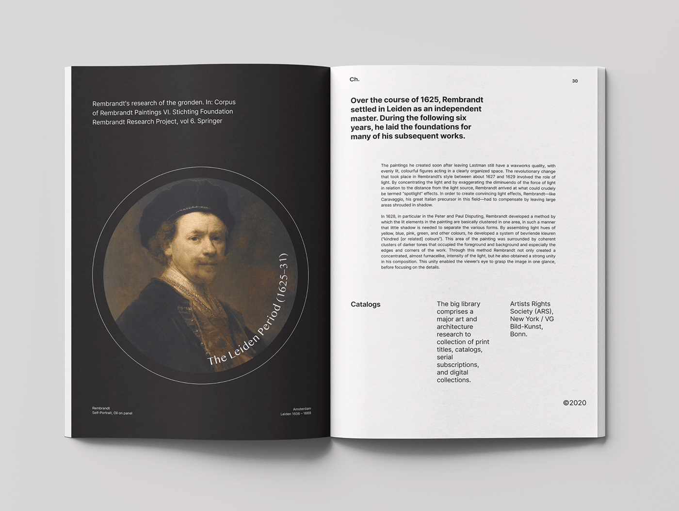 art interaction landing page minimal museum rembrandt stock user interface ux/ui xD