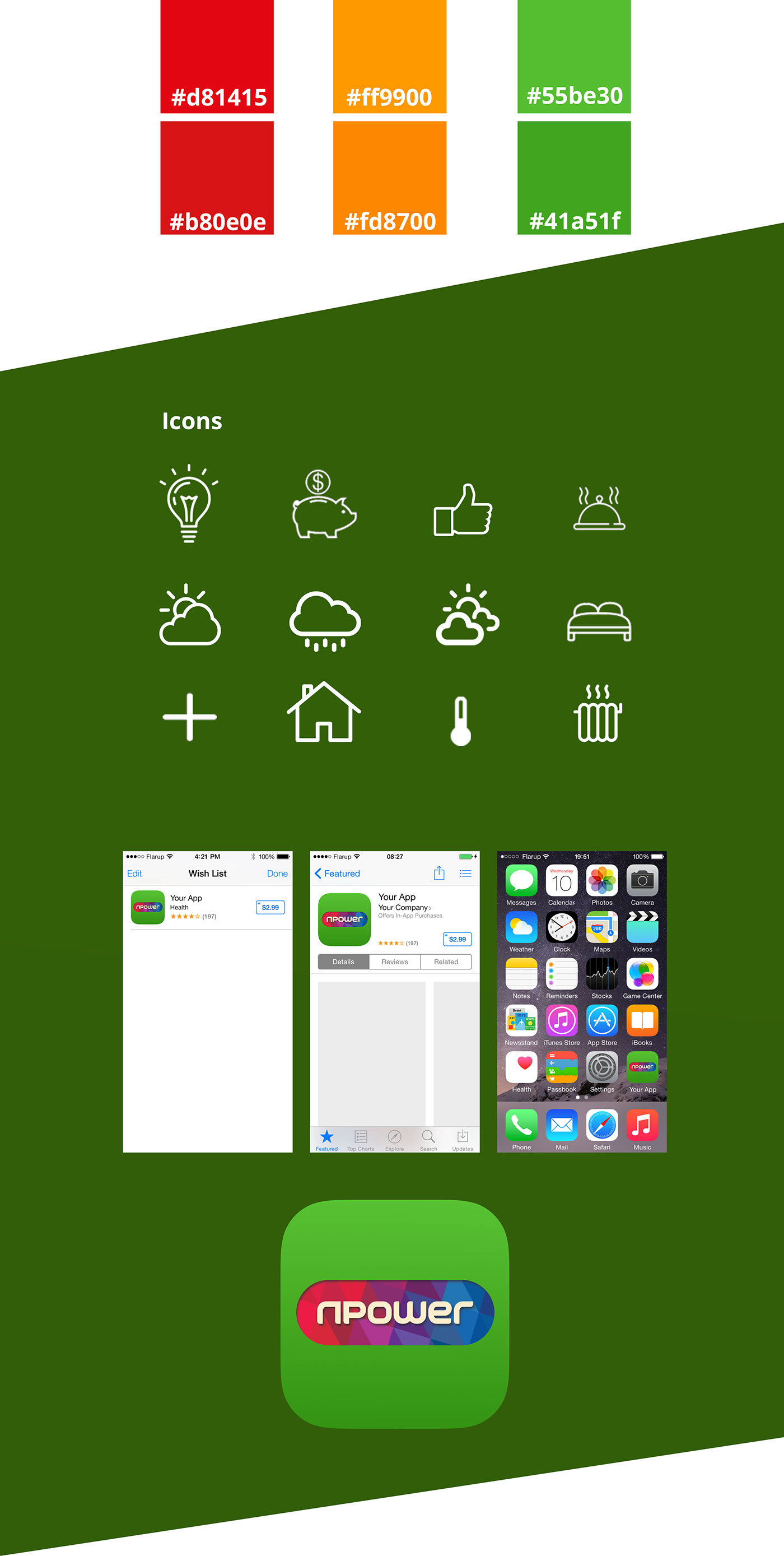 npower D&AD app design Website new blood UI ux weather apple watch apple iphone Notifications redesign