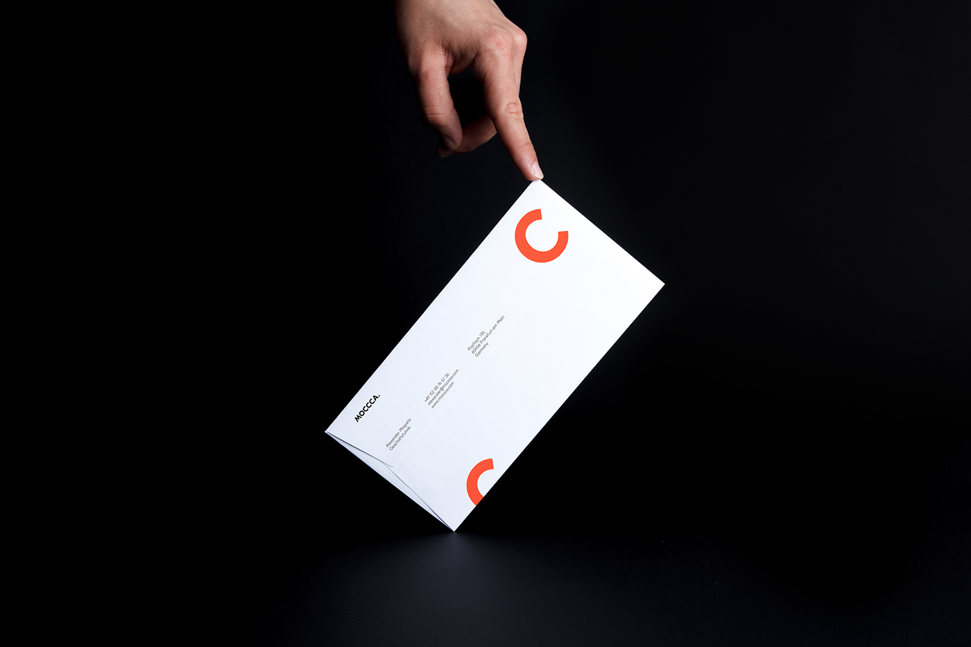 Consulting conveyance Circulation logo Frankfurt orange minimal germany businesscard corporatedesign