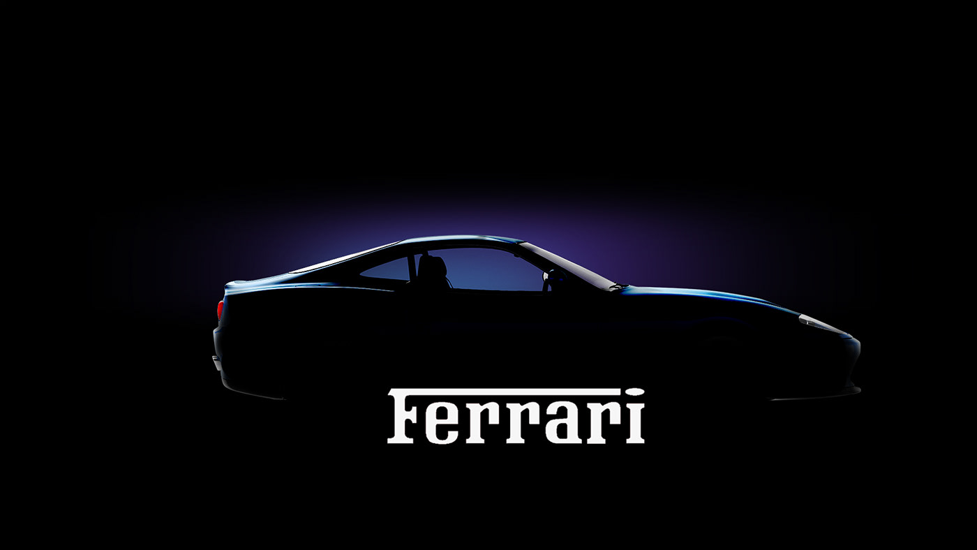 3D automotive   backplates car CG design FERRARI HDRI Porsche visualization