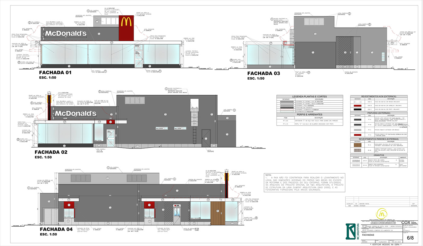 Archictecture McDonalds restaurant fachadas