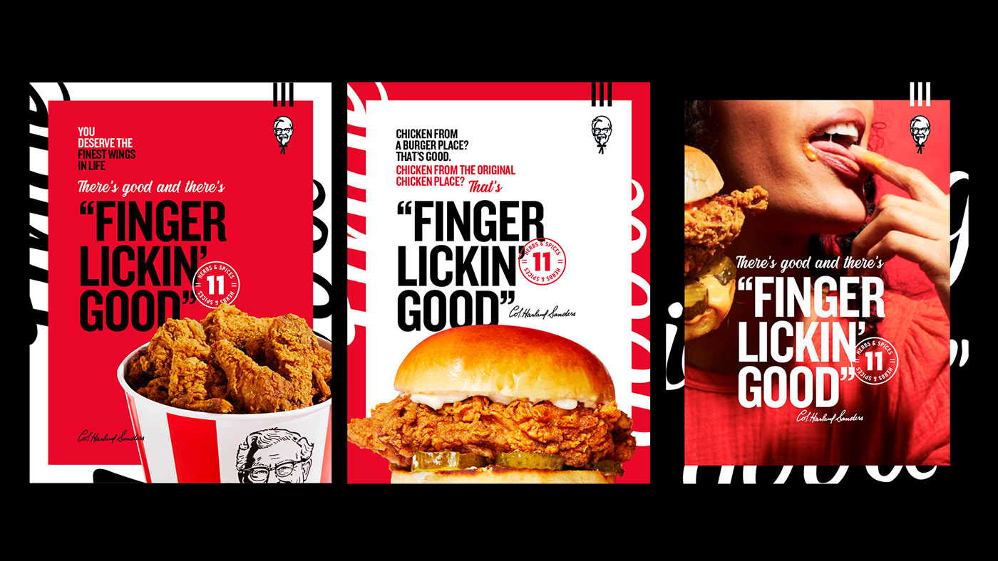 Advertising  brand Food  identity KFC visual identity