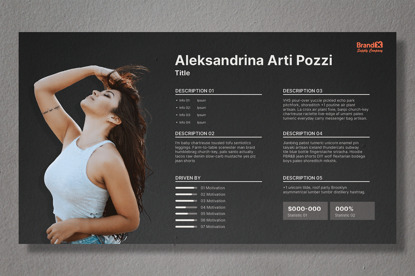 user persona indesign template persona persona template user profile ui ux customer persona ux kit ux mockup InDesign