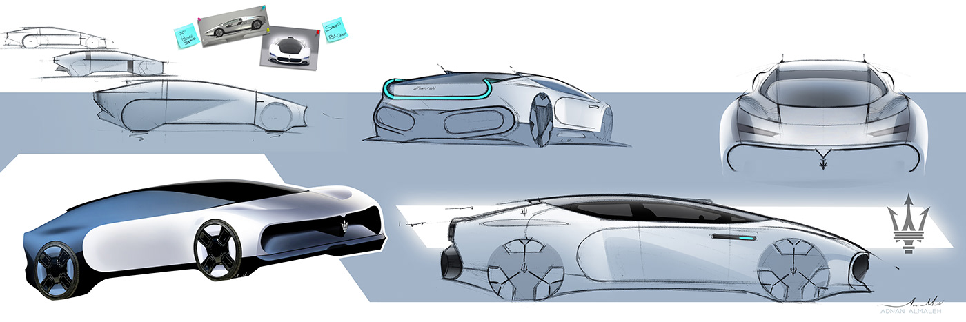 automotive   transportation Automotive design concept car sketch digital illustration