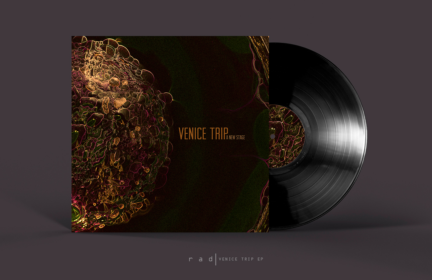 ep vinyl Cover Art band VENICE TRIP ROBBIE ANSON DUNCAN rad ferrofluid psychedelic psychedelia science